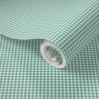 Tiny Teal Gingham