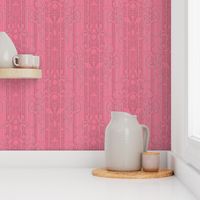 Pink Dawn ~ Pink Damask Stripe II