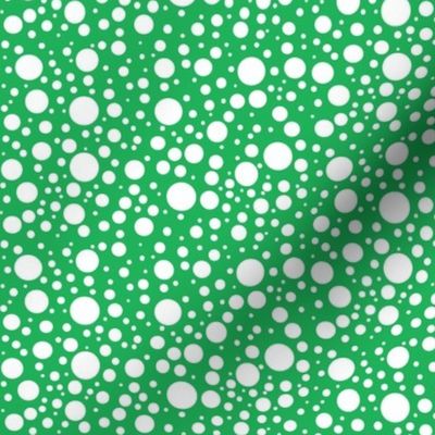 BeeHappy - dots - dark green reverse