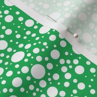 BeeHappy - dots - dark green reverse