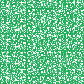 BeeHappy - dots - dark green reverse