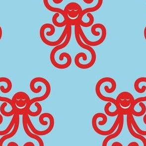 Hippy Dippy Red Octopus