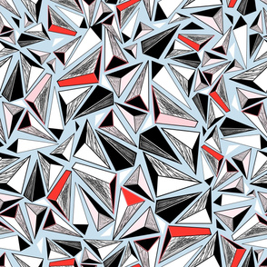 graphic pattern of triangles