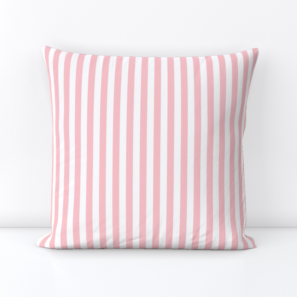 Pink & White Stripe | Half-Inch Wide Stripes