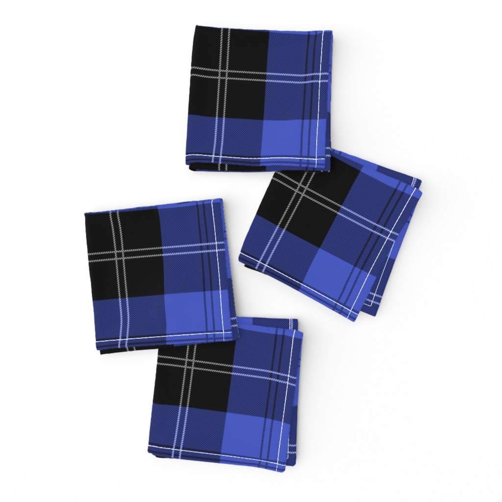 Ramsay Hunting Tartan in Blue