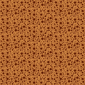 CatsMeow dots - peru & dark brown