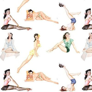 Brunette pin-ups