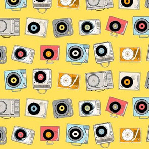 Hi-Fi (Yellow) || vintage record players