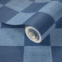 Wavy Blue Travel Chess Board 