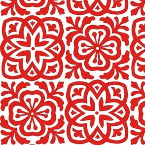 Moroccan Tile Red 