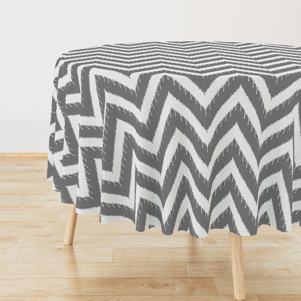 Charcoal Beaded Ikat