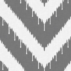 Charcoal Beaded Ikat