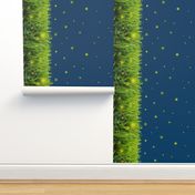 Fireflies In the Grass Border Print