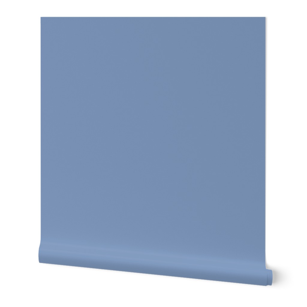 solid Christmascolors frosty blue (7e98be)