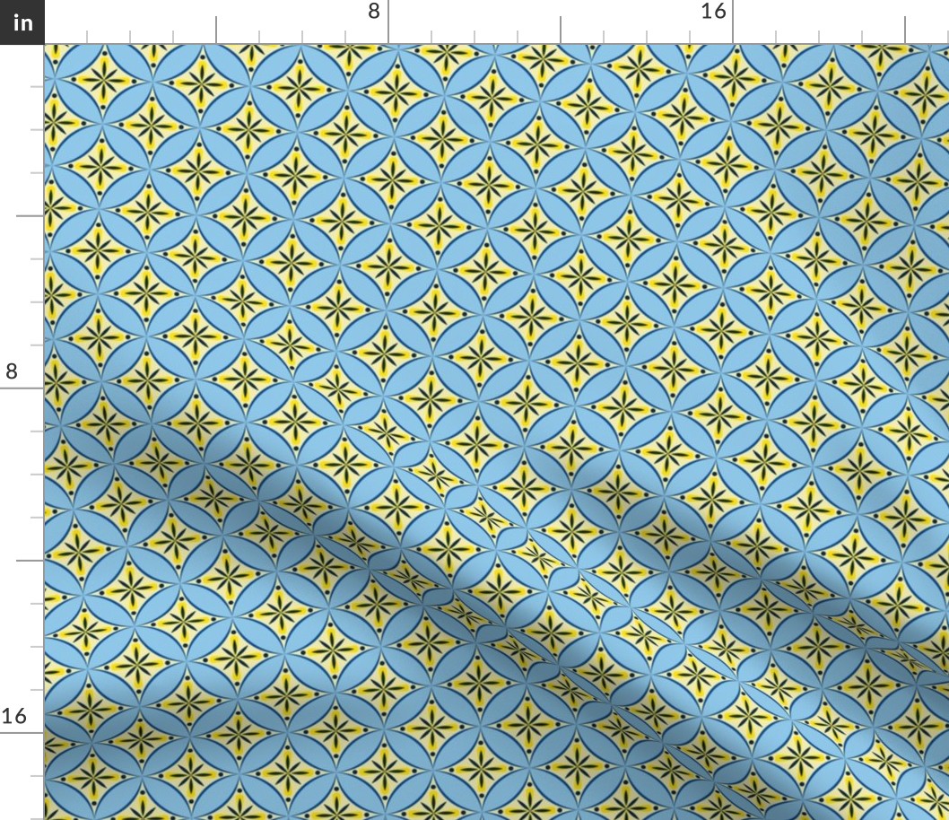 Moroccan Tile 2 - blue-yellow2