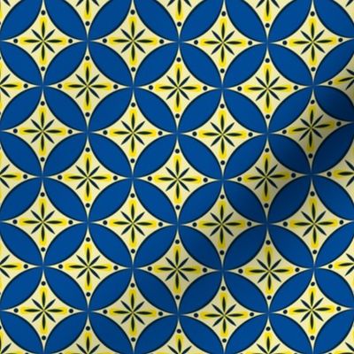 Moroccan Tiles 2 - blue-yellow3