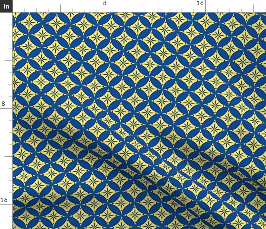 Moroccan Tiles 2 - blue-yellow3