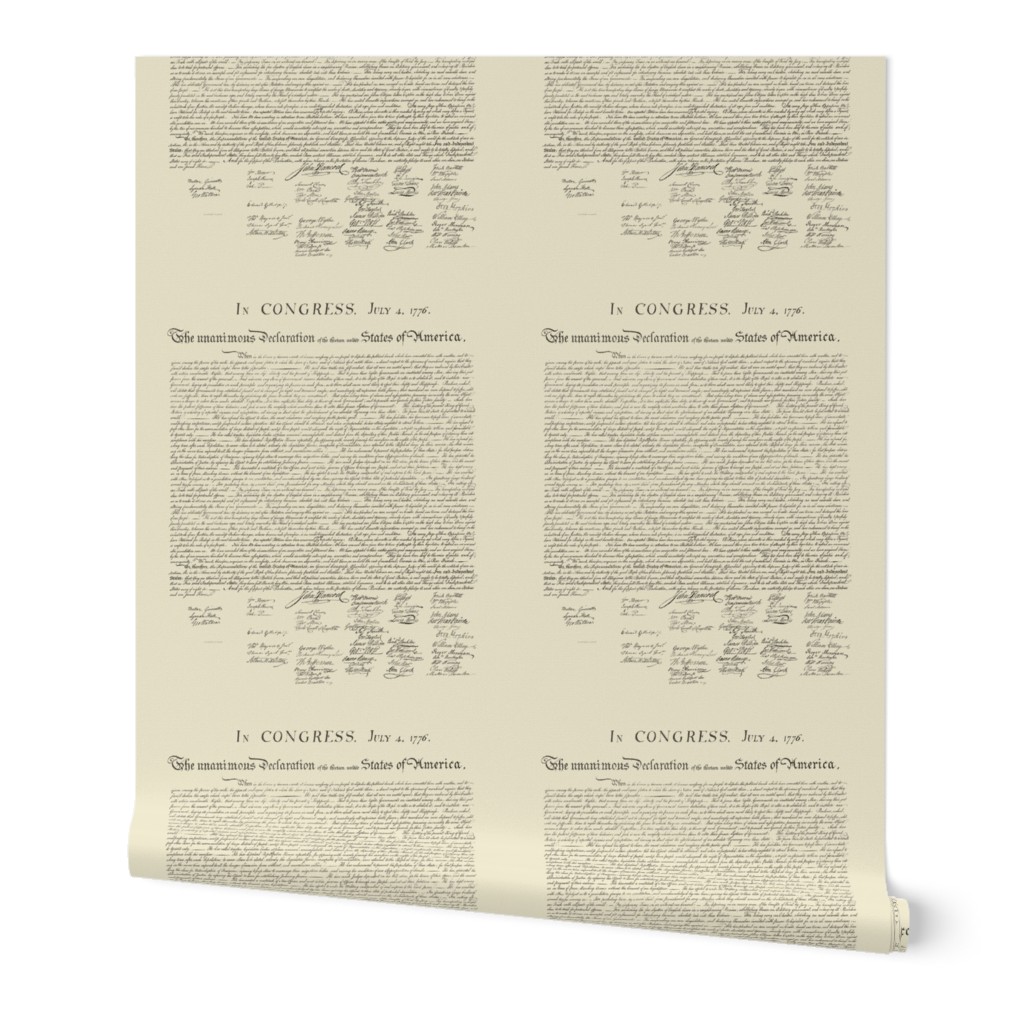 10.5"x12" (12/yard) declaration of independence