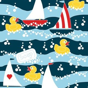 Clean Sailing Ducks spoonflower0188