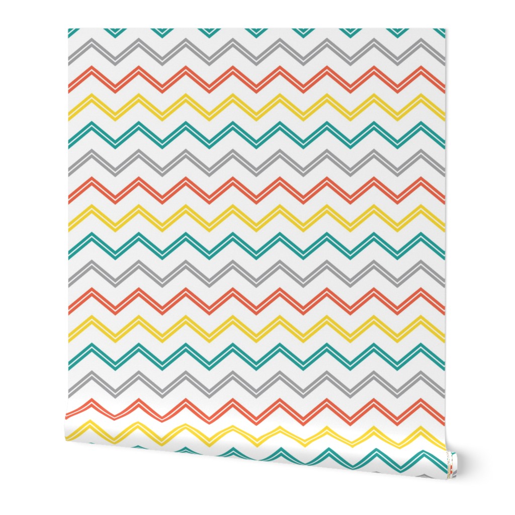 Double chevron in orange