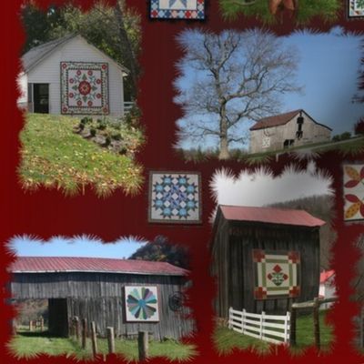 Barn Quilt Trail: on Red 