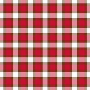 plaid red shadow