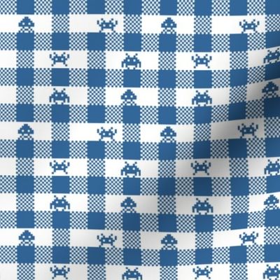 Space Invaders gingham