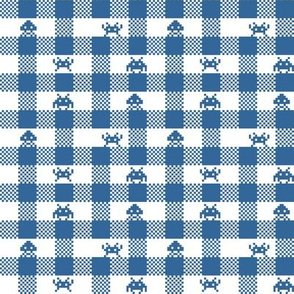 Space Invaders gingham