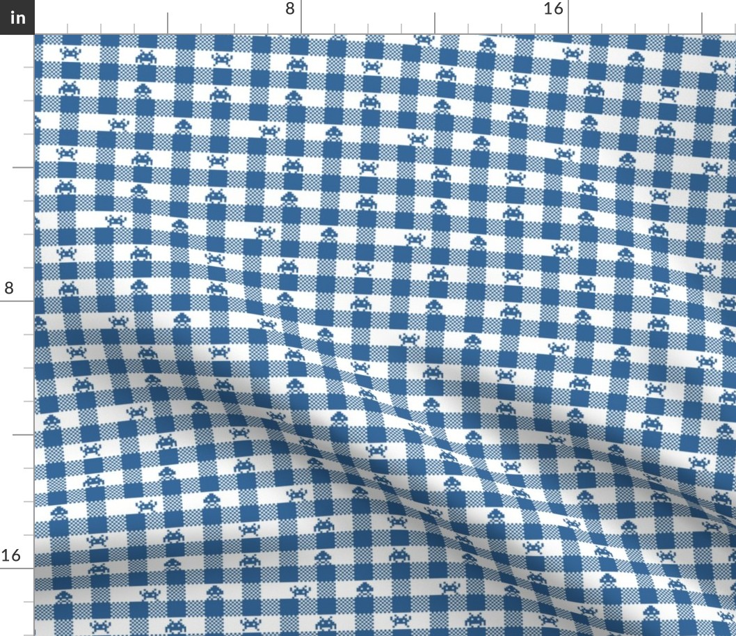 Space Invaders gingham