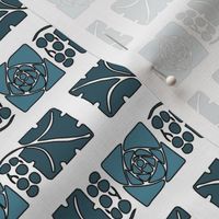 Type-ornaments-1 leaf mckintosh-rose-195-blue