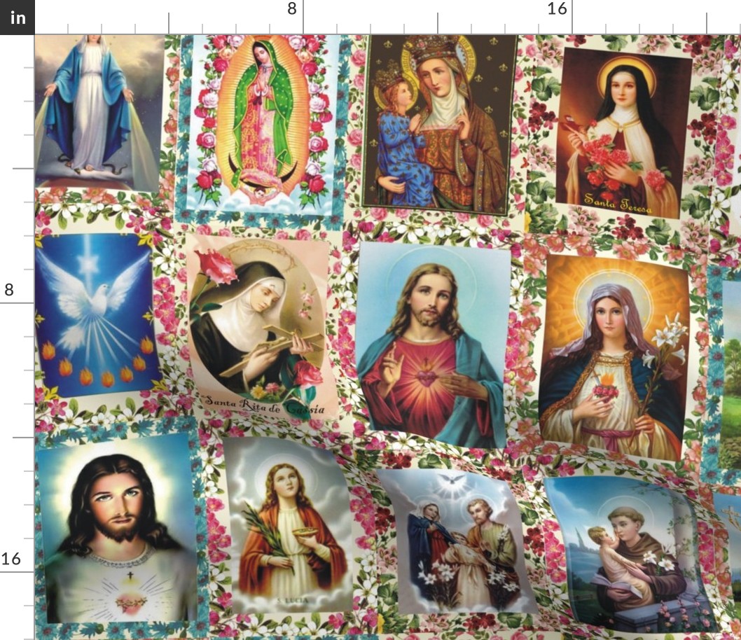 Catholic Saints and Images Collage