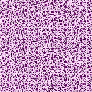 DragonflyZip dots - deep purple & pale lavender