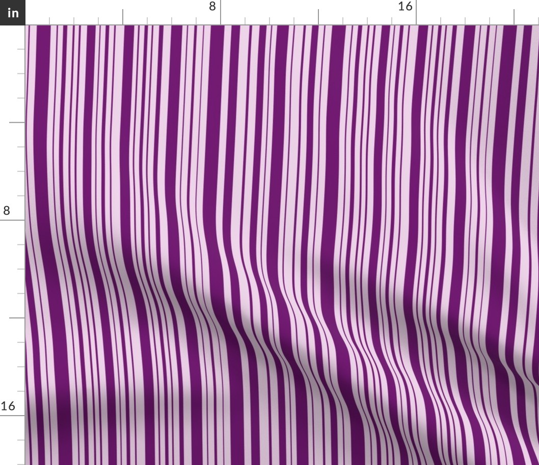 DragonflyZip stripe - deep purple & lavender