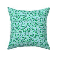 DragonflyZip dots - deep green & light blue