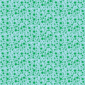 DragonflyZip dots - deep green & light blue