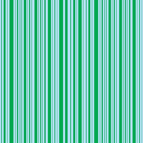 DragonflyZip stripe - deep green & light blue