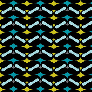 mustache diamond pattern