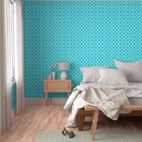 Ogee Trellis Turquoise Blue