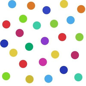 rainbow confetti dots