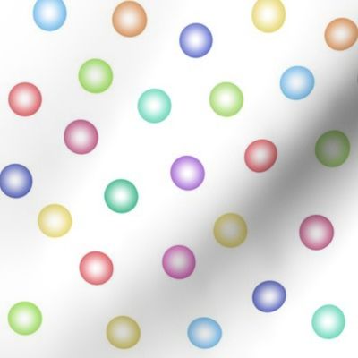 rainbow balloon dots