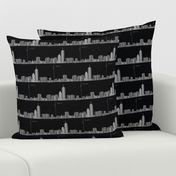 Graph of Boston Skyline - black