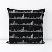 Graph of Boston Skyline - black