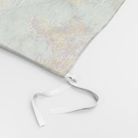 World Map Fabric