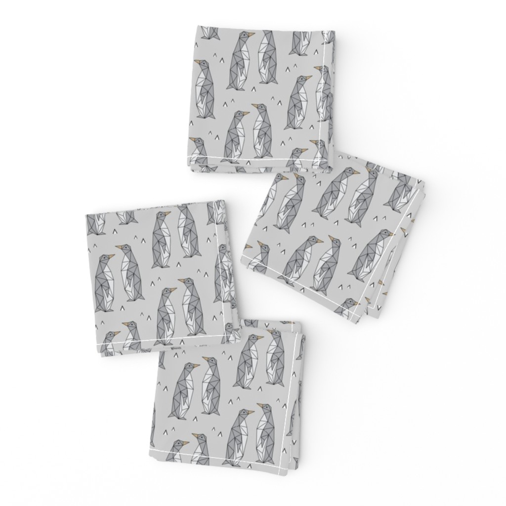 Geometric Penguins Gray (Small)