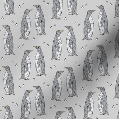 Geometric Penguins Gray (Small)