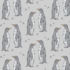 Geometric Penguins Gray (Small)