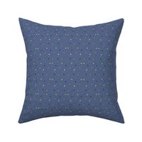 Colorful Dots on Slate Blue