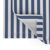 Slate Blue and White Nautical Stripe 1/2 inch stripes) (150)