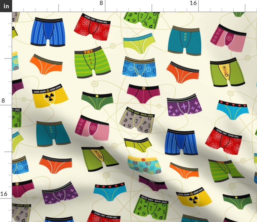 Atomic Wedgie = (Science Geek Underwear) Fabric