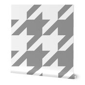 Modern Cottage ~ The Houndstooth Check ~ Grey and White ~ Large